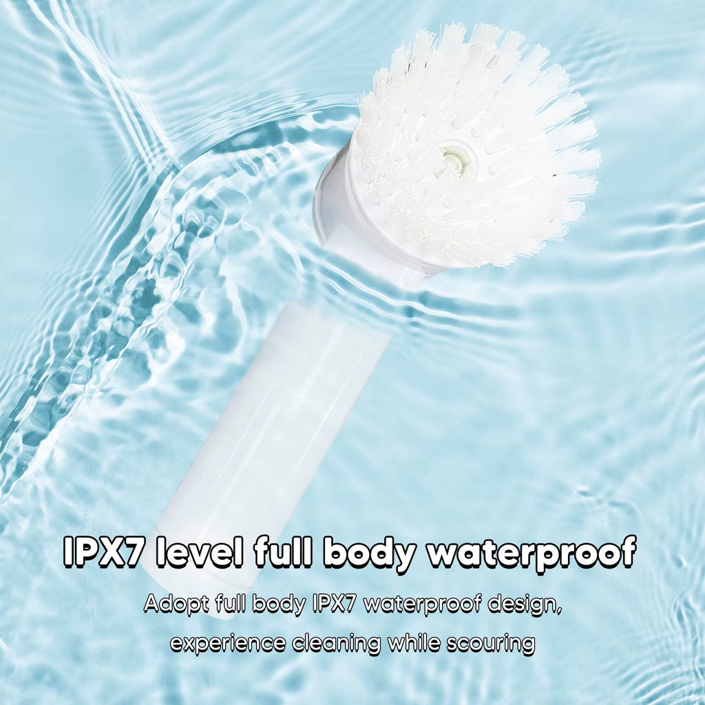 Electric Spin Scrubber Cleaning Brush Rotating Scrubber Wireless USB 3 Heads Multi-Purpose Scrubber for Kitchen Stove Dishes,